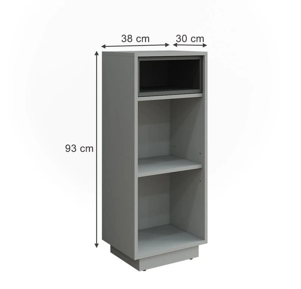 Vicco Midischrank Beatrice Grau/Anthrazit 3 Fächer