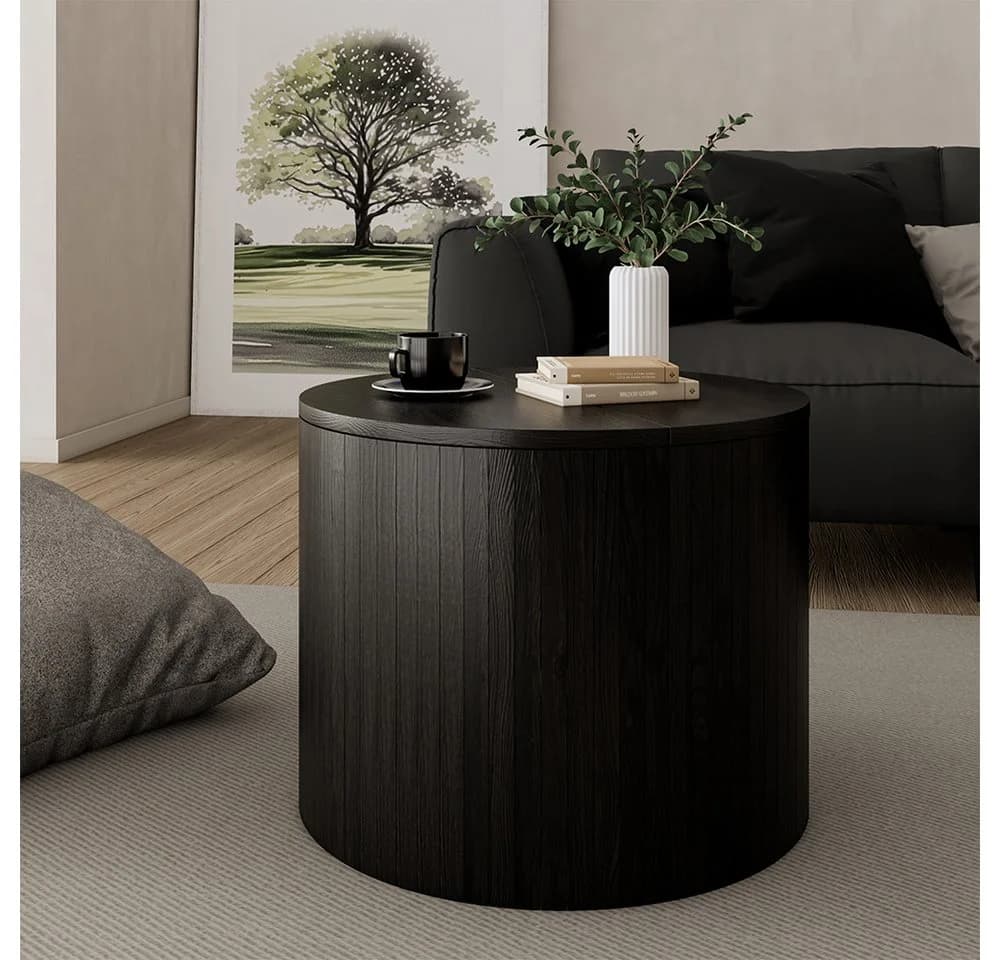 Vicco Couchtisch Tavilo Schwarz/Eiche Schwarz 48 x 48 cm - Bild 2