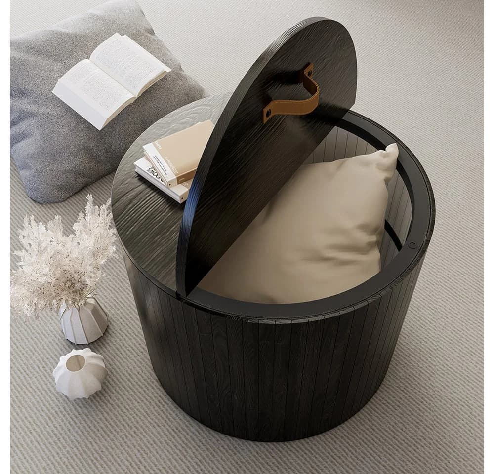 Vicco Couchtisch Tavilo Schwarz/Eiche Schwarz 48 x 48 cm - Bild 4