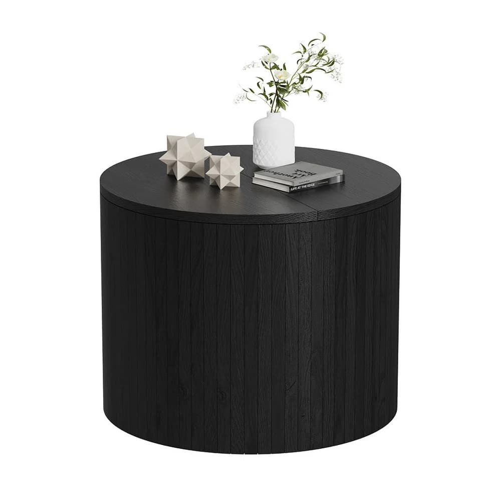 Vicco Couchtisch Tavilo Schwarz/Eiche Schwarz 48 x 48 cm - Bild 5