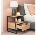 Vicco Nachtschrank Lunor Goldkraft Eiche/Schwarz 2er Set Bild 4