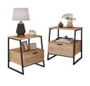 Vicco Nachtschrank Lunor Goldkraft Eiche/Schwarz 2er Set Bild 5
