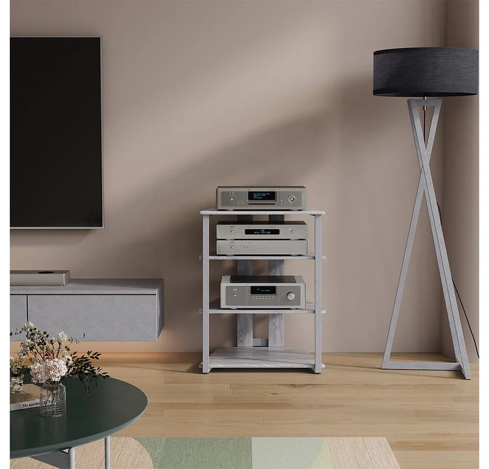 Vicco Bücherregal Tonar Grau 4 Ablageflächen Modern - Bild 2