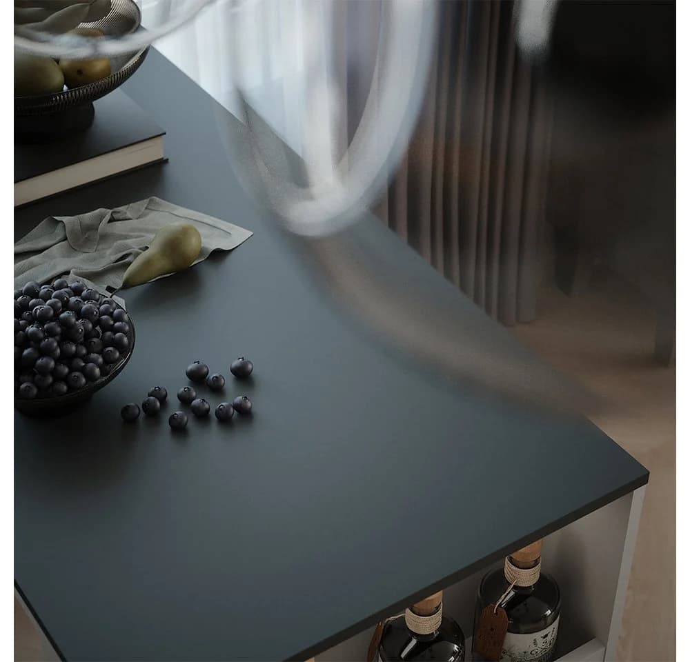 Vicco Bartisch Repose Anthrazit/Weiß mit Regal - Bild 5