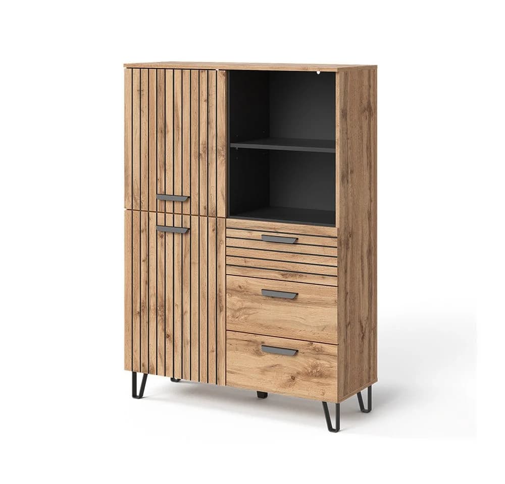 Vicco Garderobe Bernstein Eiche Wotan
