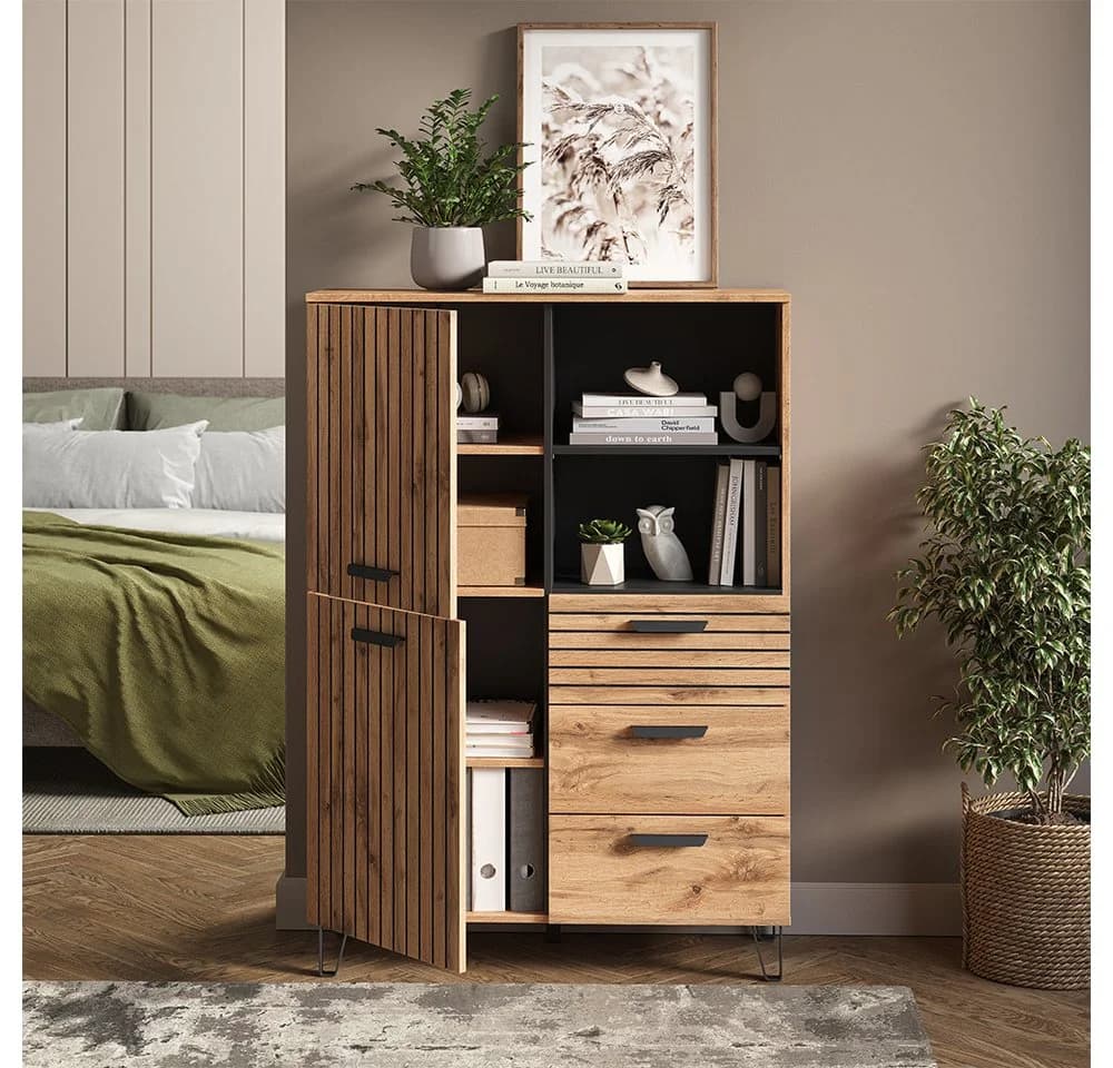 Vicco Garderobe Bernstein Eiche Wotan - Bild 5