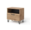 Vicco Nachtschrank Amber Eiche Wotan 60 x 58 cm Bild 1