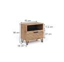 Vicco Nachtschrank Amber Eiche Wotan 60 x 58 cm Bild 3