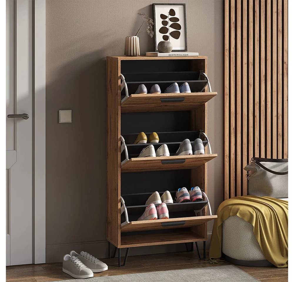 Vicco Schuhkipper Amber Eiche Wotan 3 Fächer - Bild 5