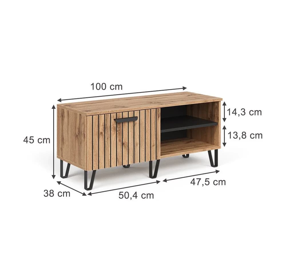 Vicco Schuhbank Amber Eiche Wotan - Bild 3
