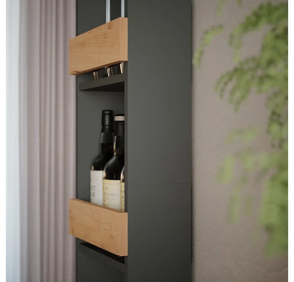 Vicco Weinregal Repose Goldkraft Eiche/Anthrazit - Bild 5