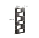 Vicco Raumteiler Eneos Anthrazit Eiche Modernes Standregal Bild 3