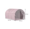 VitaliSpa® Spielzelt Kubby Rosa Tunnelzelt mit Fenster und Netz Bild 3