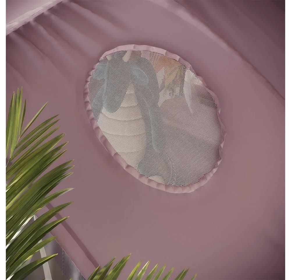 VitaliSpa® Spielzelt Kubby Rosa Tunnelzelt mit Fenster und Netz - Bild 4