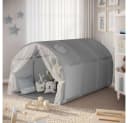 VitaliSpa® Spielzelt Kubby Grau mit Fenster und Netz Bild 2