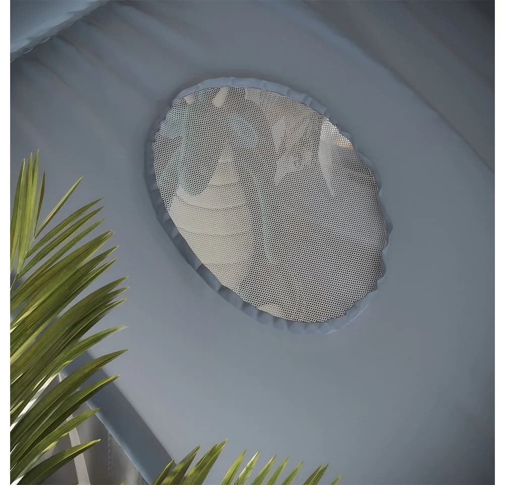 Blaues Spielzelt aus Fiberglas und Stoff für Kinder - Bild 4