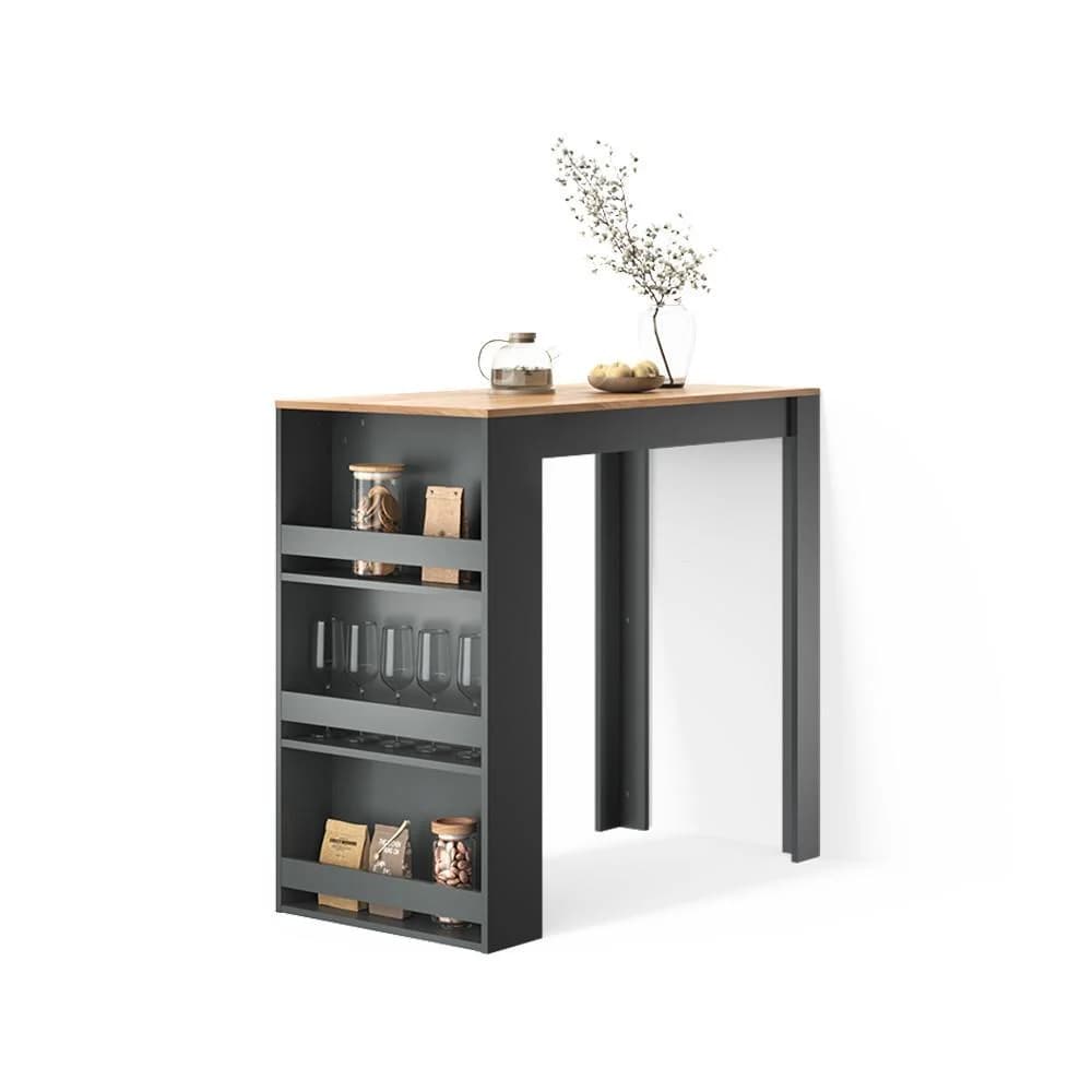 BARTISCH Barhocker Regusa Eiche/Anthrazit Modern