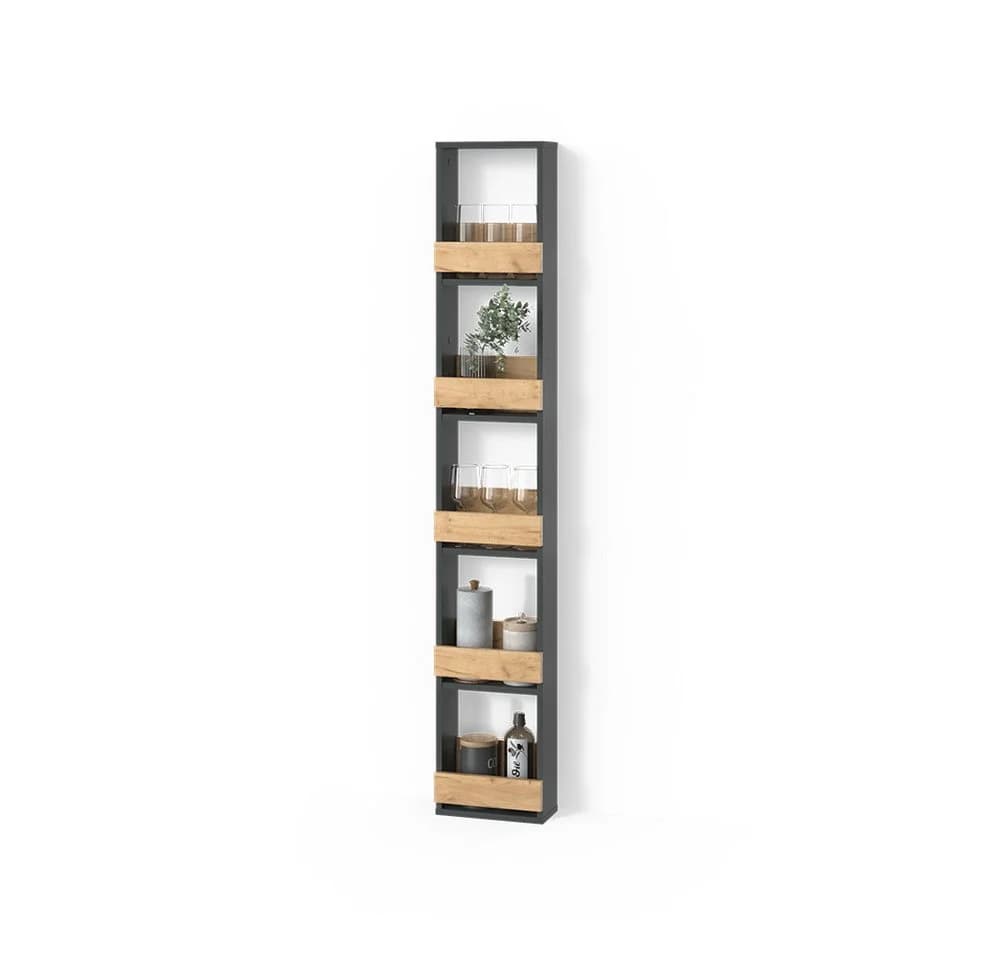 Livinity® Weinregal Regusa Goldkraft Eiche/Anthrazit 1-tlg. - Bild 2