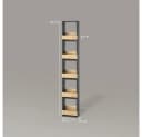 Livinity® Weinregal Regusa Goldkraft Eiche/Anthrazit 1-tlg. Bild 3