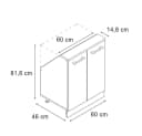 Vicco Dachschrägenschrank Rion Weiß Hochglanz Bild 3