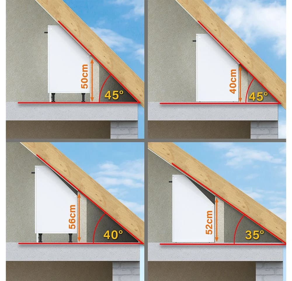 Vicco Dachschrägenschrank Rion Weiß Hochglanz - Bild 4