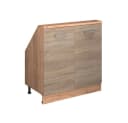 Vicco Kommode Rion Dachschrägenschrank 2 Türen Sonoma/Goldkraft Eiche Bild 2