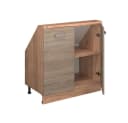 Vicco Kommode Rion Dachschrägenschrank 2 Türen Sonoma/Goldkraft Eiche Bild 4
