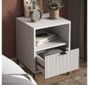 Vicco Nachtschrank Eliza Weiß 1 Schublade Modern Bild 4