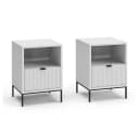 Vicco Nachtschrank Eliza Weiß 2er Set Modern Bild 1