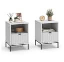Vicco Nachtschrank Eliza Weiß 2er Set Modern Bild 5