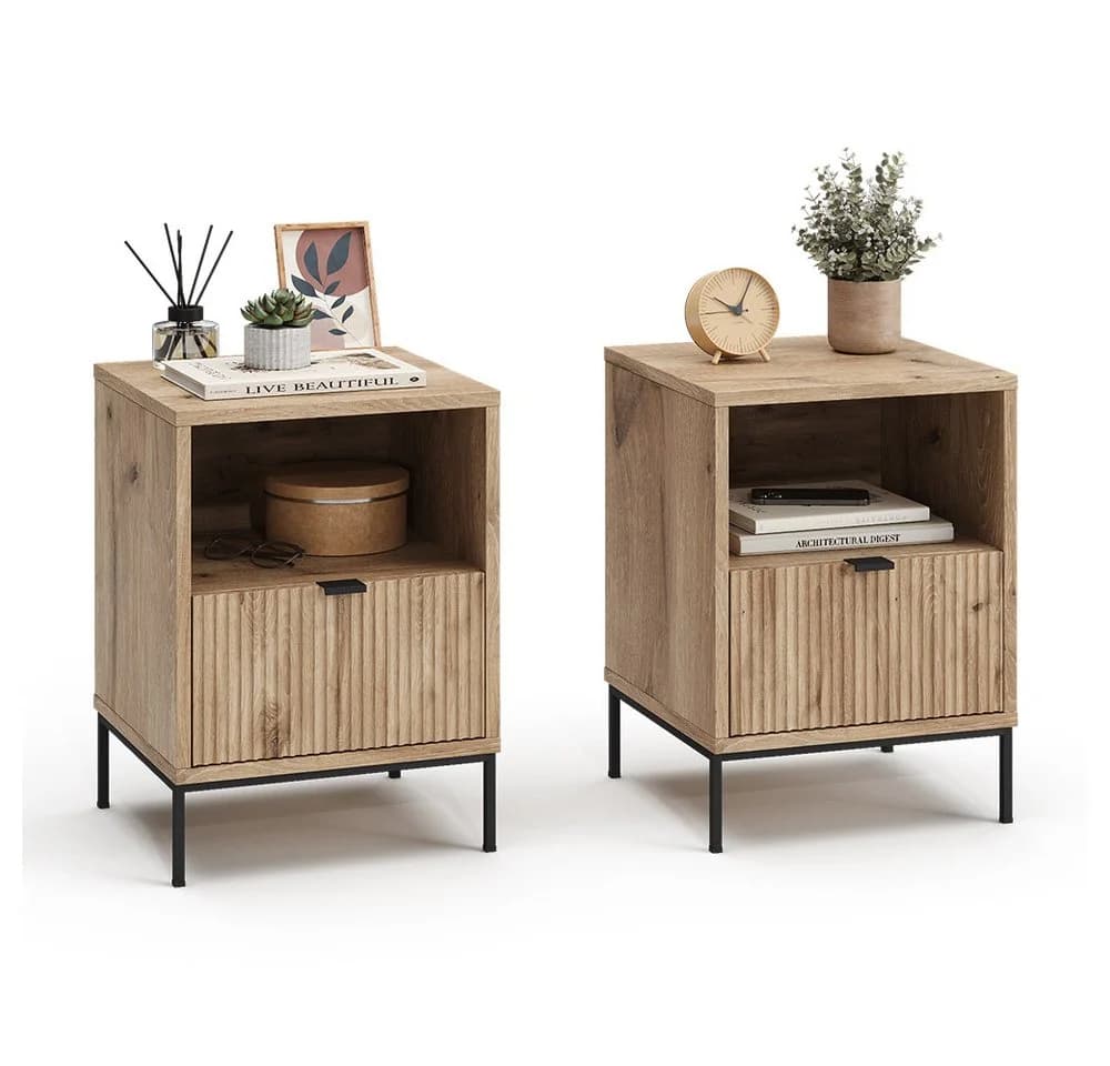 Vicco Nachtschrank Eliza 2er Set Viking Oak Modern - Bild 5