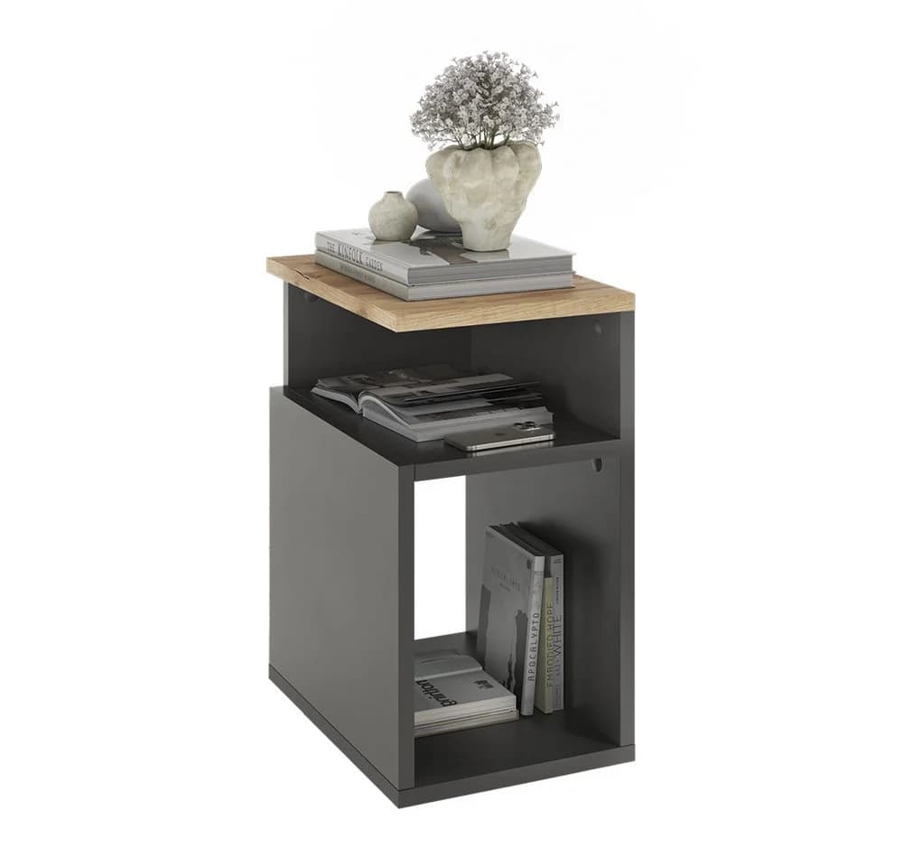 Vicco Nachtschrank Elios Anthrazit/Goldkraft Eiche - Bild 5