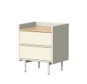 Vicco Nachtschrank Velina Creme/Eiche 2 Schubladen Bild 1