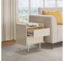 Vicco Nachtschrank Velina Creme/Eiche 2 Schubladen Bild 4