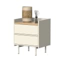 Vicco Nachtschrank Velina Creme/Eiche 2 Schubladen Bild 5