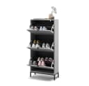 Vicco Schuhkipper Eliza Grau 3 Klappschubladen Bild 5