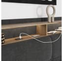 VitaliSpa® Polsterbett Christin Anthrazit/Eiche LED USB Bild 4