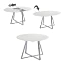 Vicco Esstisch Loyd Weiß Grau Ausziehbar Modern Bild 5