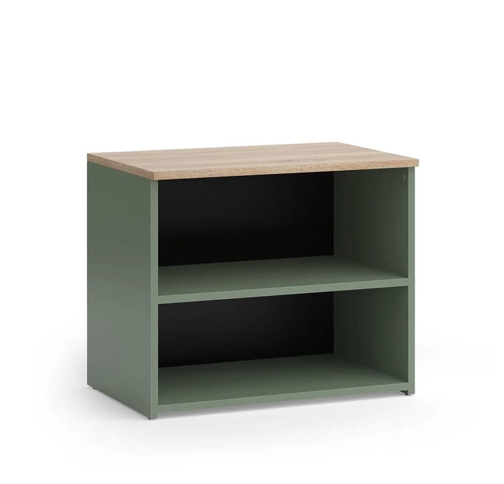 Vicco Lowboard Wido Grün/Sonoma Modernes TV-Board mit 2 Fächern