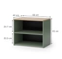 Vicco Lowboard Wido Grün/Sonoma Modernes TV-Board mit 2 Fächern Bild 3