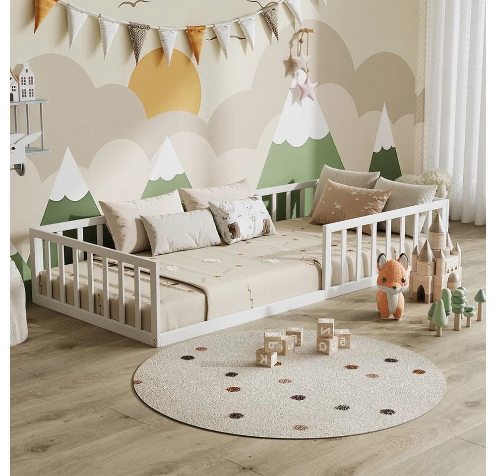 VitaliSpa® Kinderbett Minno Weiß Bodenbett - Bild 2