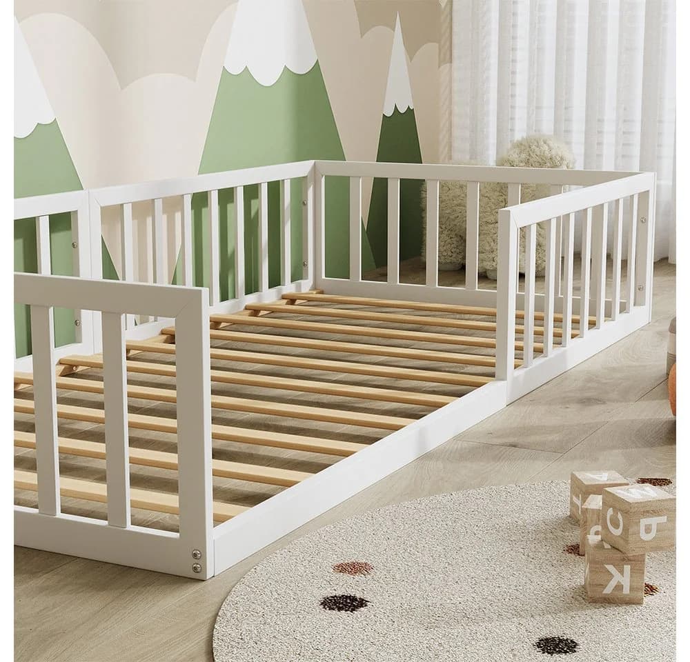 VitaliSpa® Kinderbett Minno Weiß Bodenbett - Bild 4