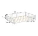 VitaliSpa® Kinderbett Minno Weiß Bodenbett Bild 1