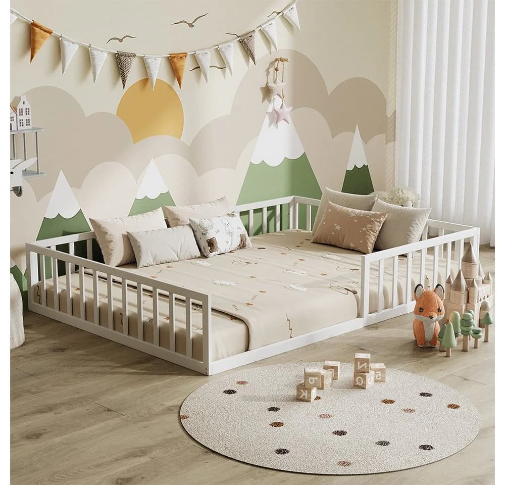 VitaliSpa® Kinderbett Minno Weiß Bodenbett - Bild 2