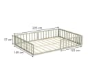 VitaliSpa® Kinderbett Minno Greige Bodenbett Bild 1