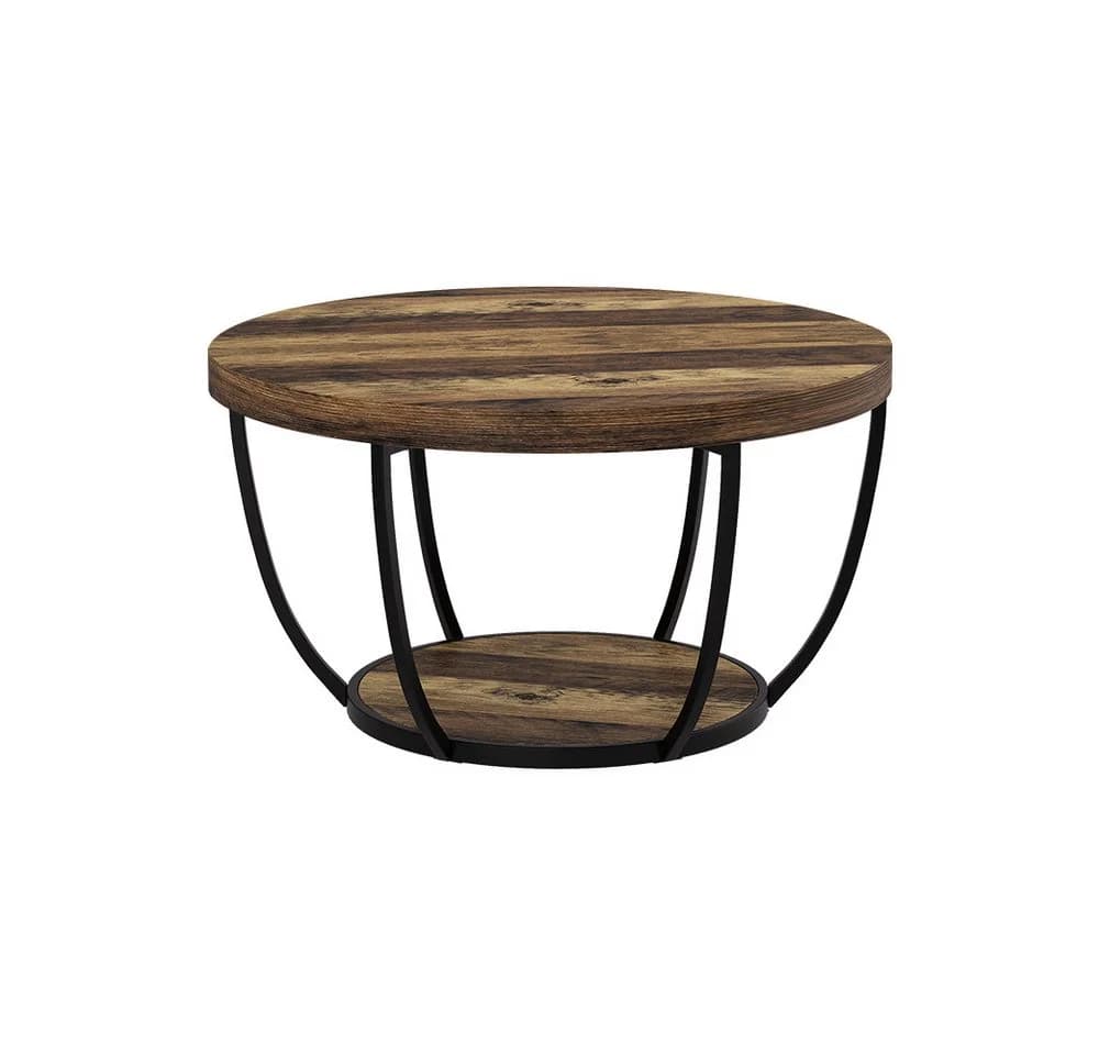 Vicco Couchtisch Arvina Eiche Rustikal 80x80 cm