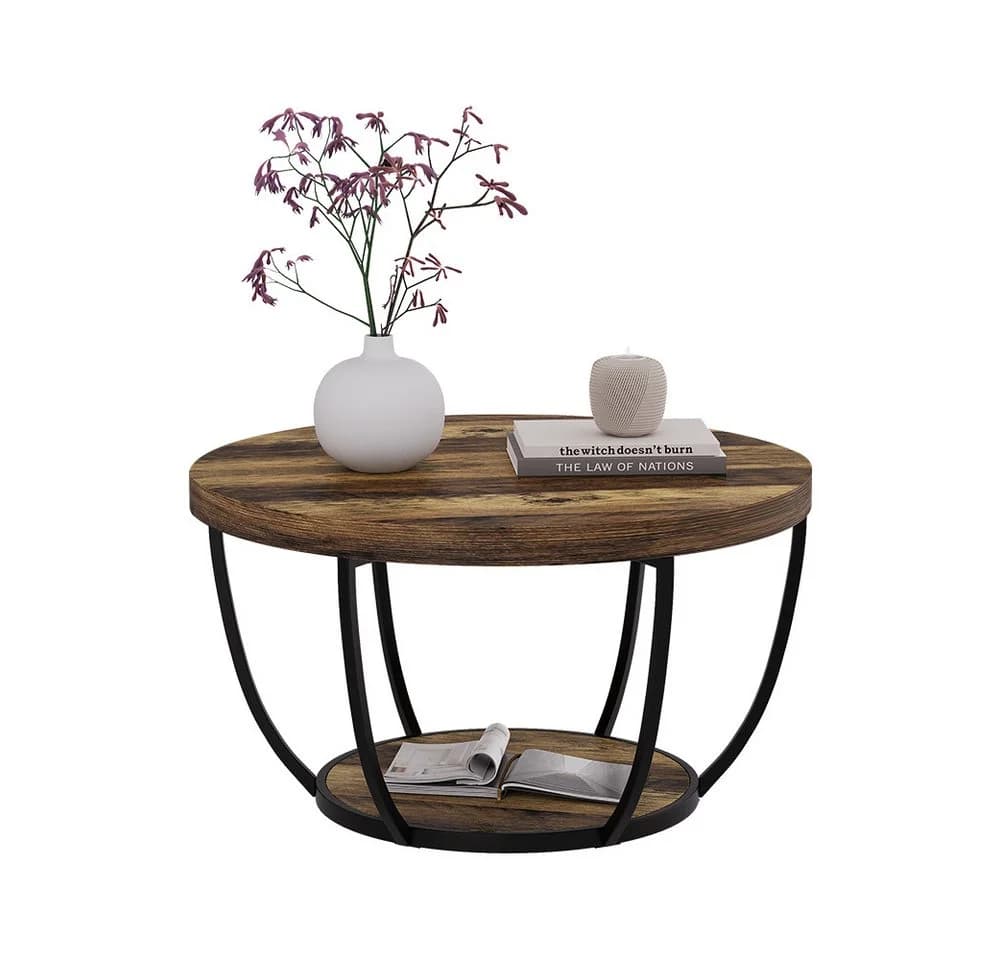 Vicco Couchtisch Arvina Eiche Rustikal 80x80 cm - Bild 5