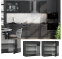 Vicco Hängeschrank Fame-Line Anthrazit Hochglanz Soft-Close Bild 1