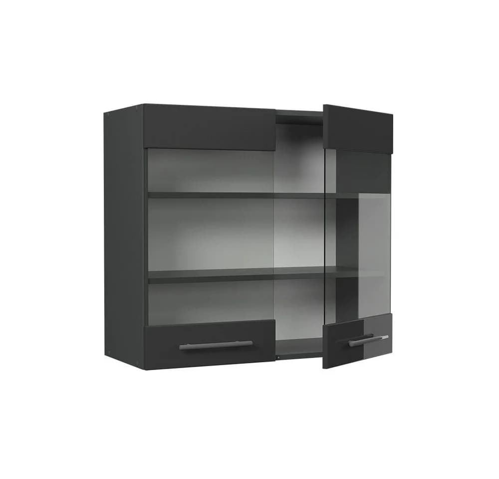 Vicco Hängeschrank Fame-Line Anthrazit Hochglanz Soft-Close - Bild 4
