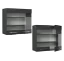 Vicco Hängeschrank Fame-Line Anthrazit Hochglanz Soft-Close Bild 5